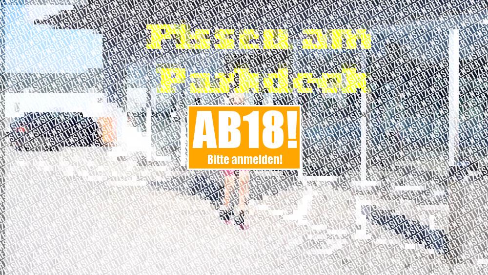 Pissen am obersten Parkdeck