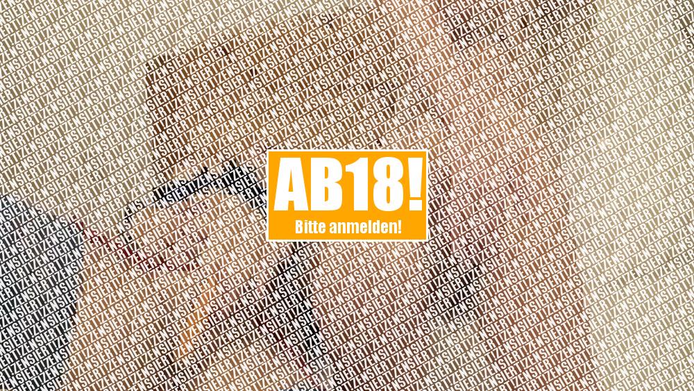 Analdildo in der Bi-Fotze