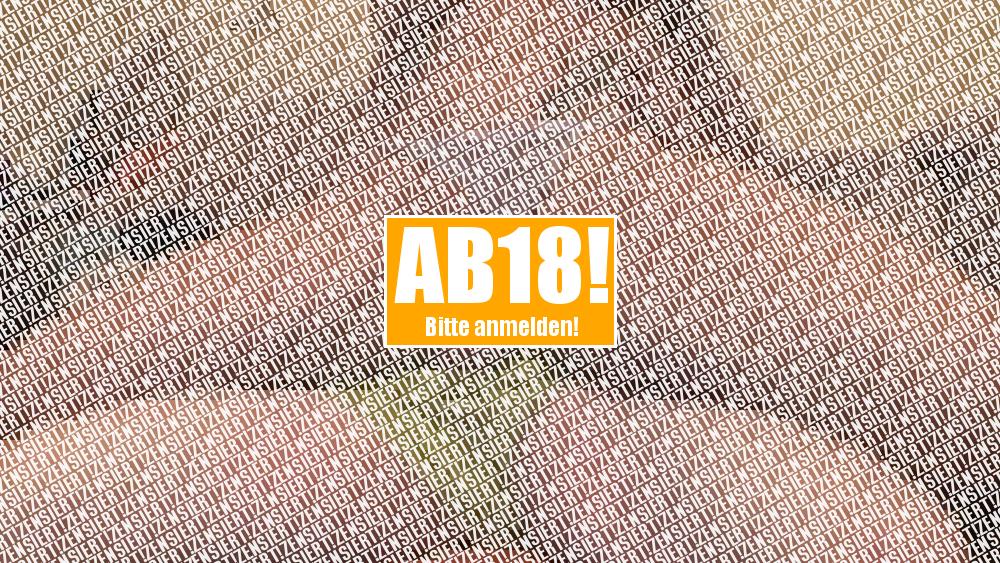 Abgeritten und auf den Strin gespritzt