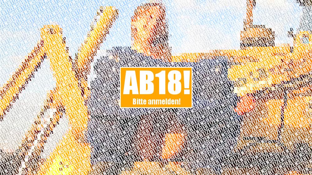 Da habe ich den Baggerreifen voll gepinkelt