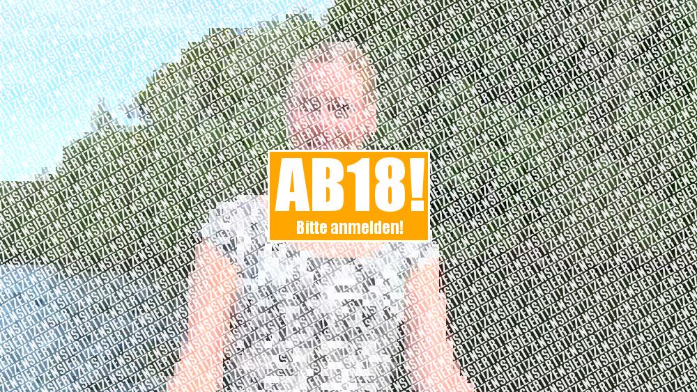 Public Fick auf dem Tretboot