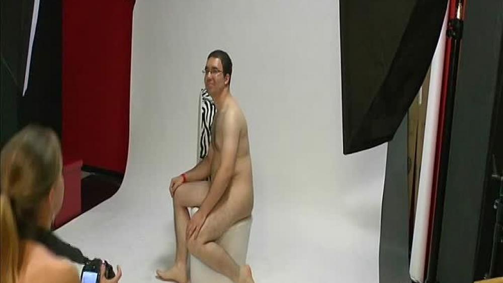 Perverse Fotos mit einem Trottel!