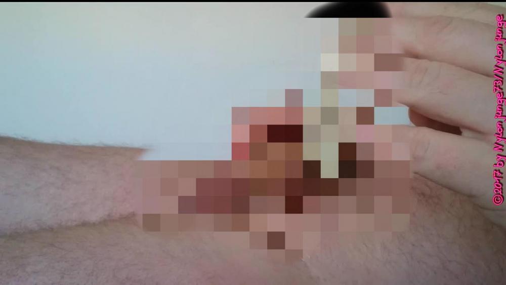 Der Sperma Nylonstrumpf