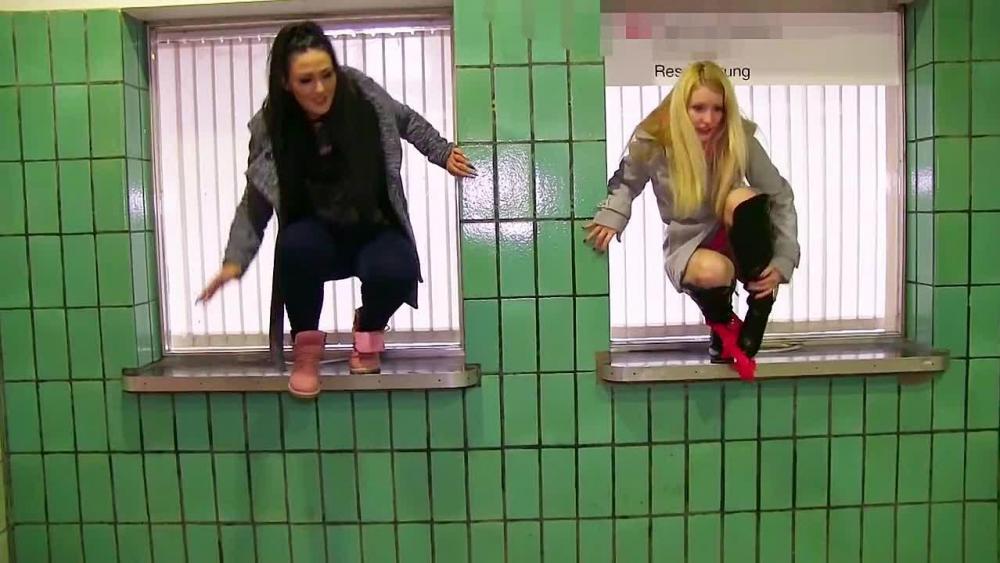 dreister Straf Piss im Bahnhof !