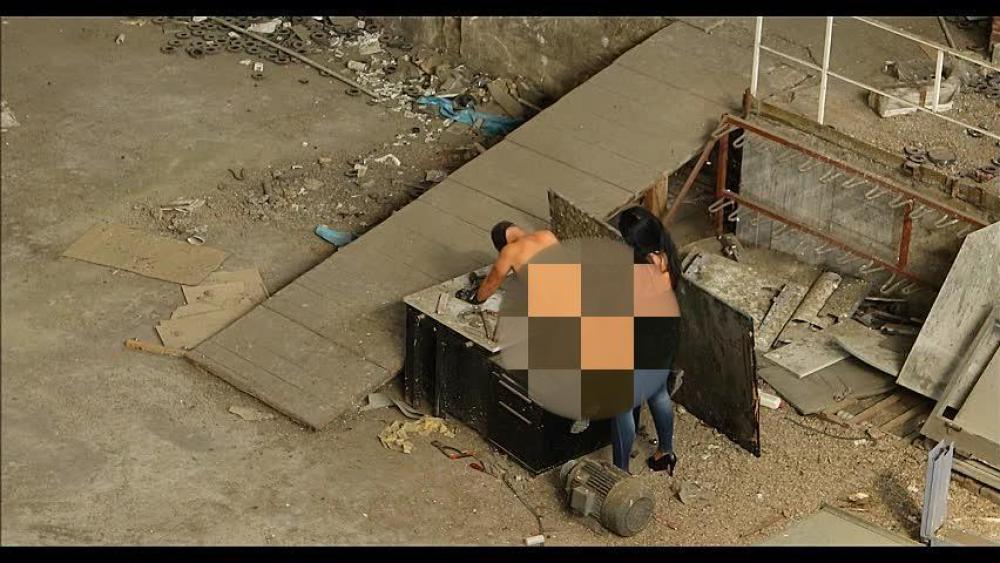 The Big Black Cock in the Factory