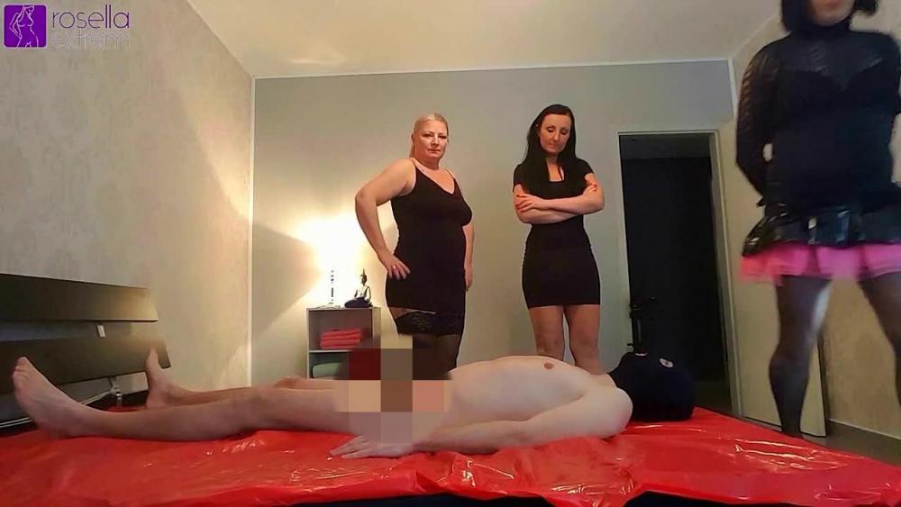 Arsch-Facesitting, Rim-Job und Rotze für einen Sklaven!