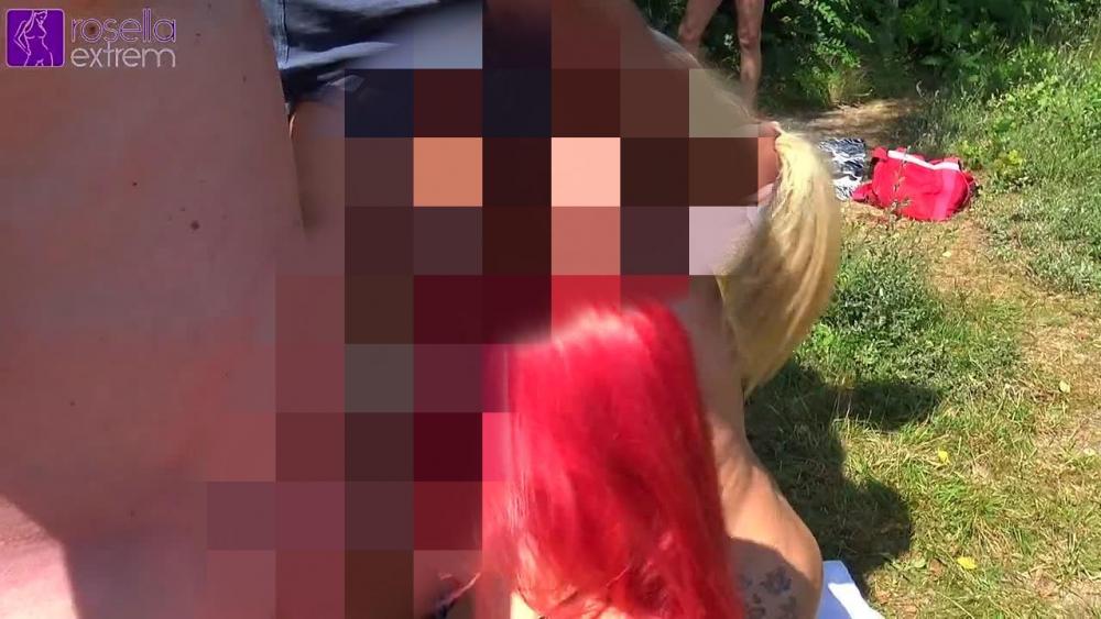 Public BlowJob Event am See, für jederman(n), mit Harley und Rosella! Teil 3!