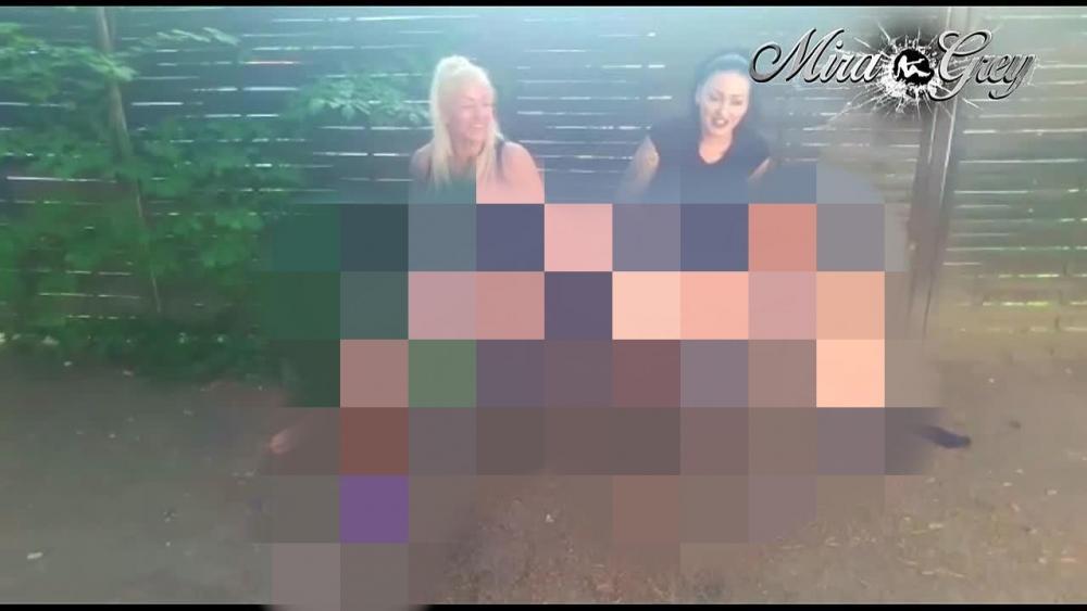 mächtige Pissfontänen! in fremde  Gärten