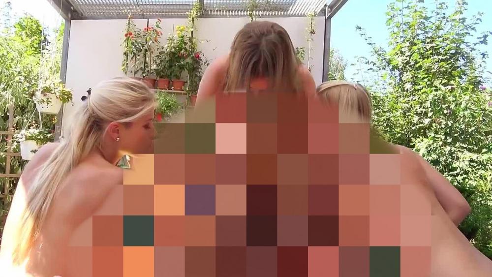 Männertraum! Gruppensex mit drei geilen Fickschlampen!