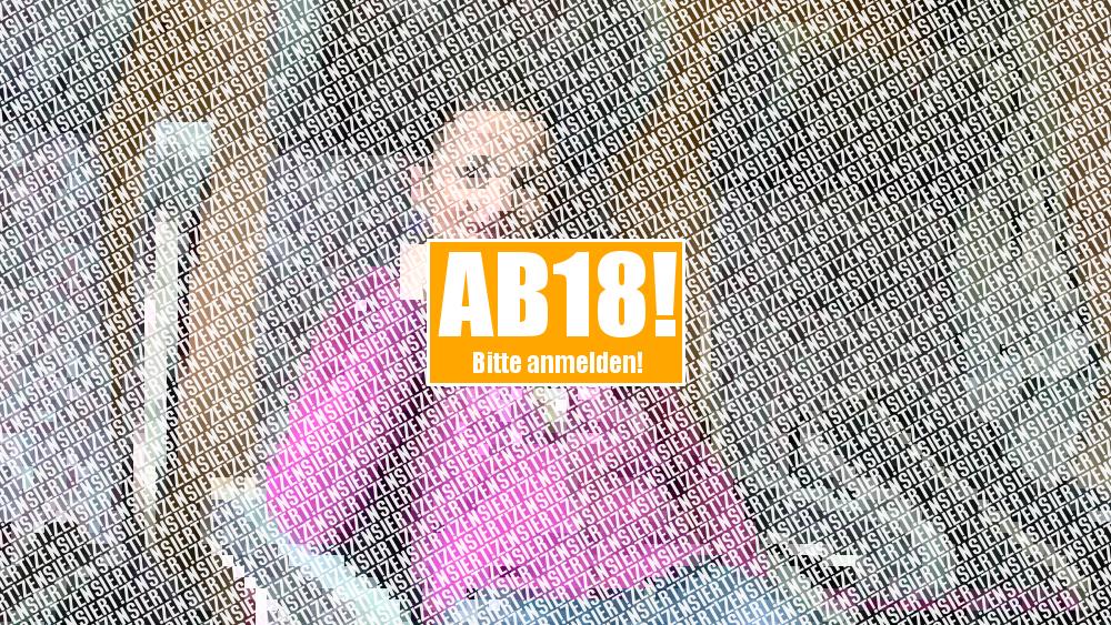 Fremden Typen im Zug abgeblasen